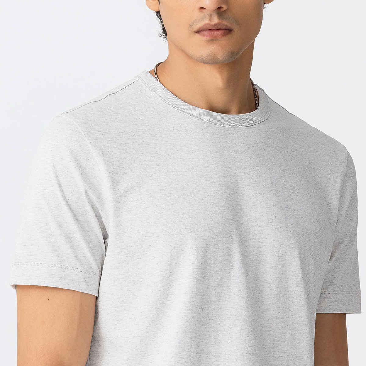 March Men's Cotton Heavy Crew | Marble - M