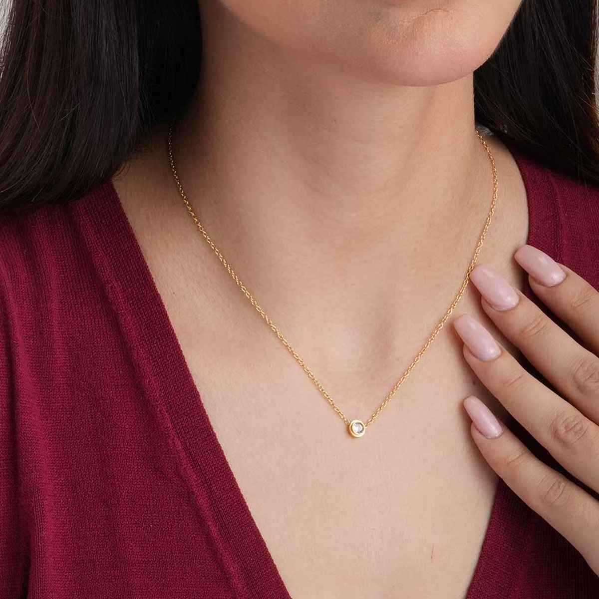 Palmonas Stone & Strand Necklace For Women | Waterproof And Anti-Tarnish