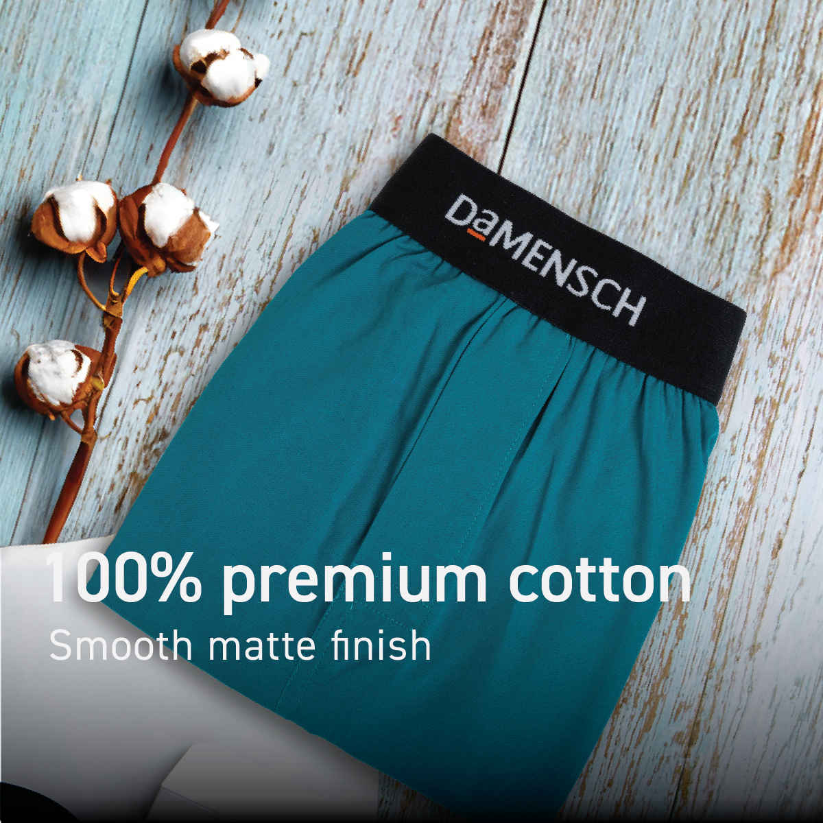 DaMENSCH Ultra-light Cotton Men's Inner Boxer | Blue - L