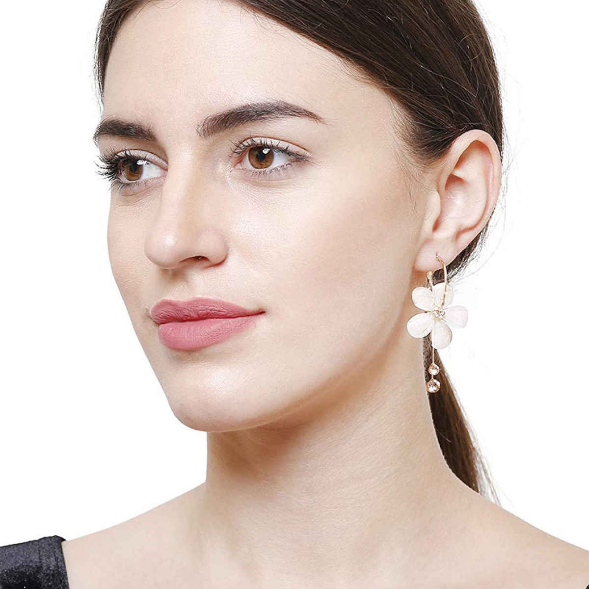YouBella Jewellery Earings Gold Plated Floral Earrings for Girls and Women