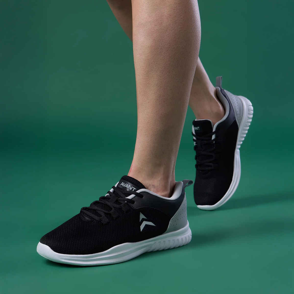 Avant Men's Pulse Walking Shoes | Black & Grey - UK 10