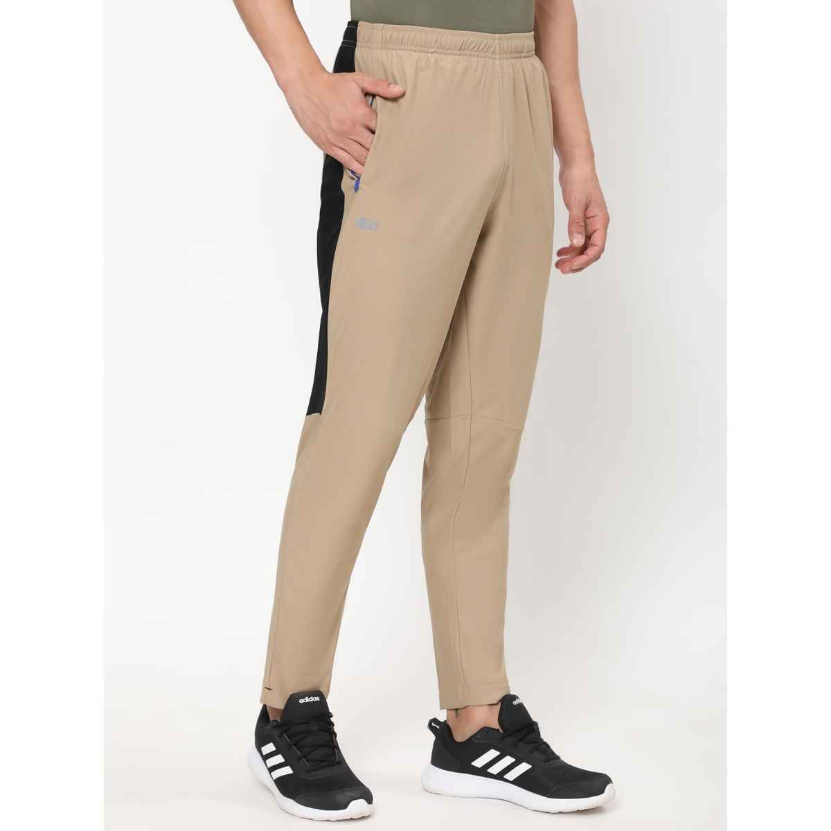 Dida Men's Track Pant Regular Comfortable Stretchable Dry-Fit | Beige - XXL