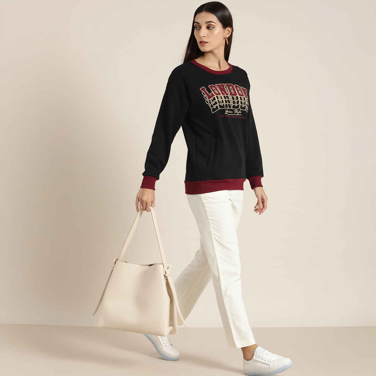 Dillinger Women's Sweatshirt | Dlwmnswt042 | Black - L