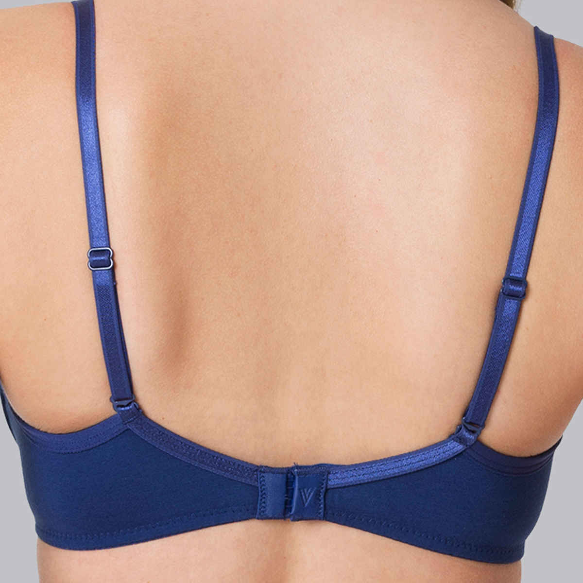 Van Heusen Women Twilight Blue Solid Anti Bacterial Wireless Bra |34B