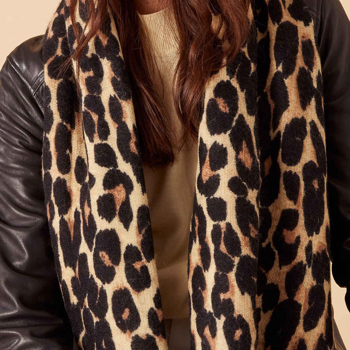 Accessorize London Women's Leopard Blanket Scarf | Multicolorcolor