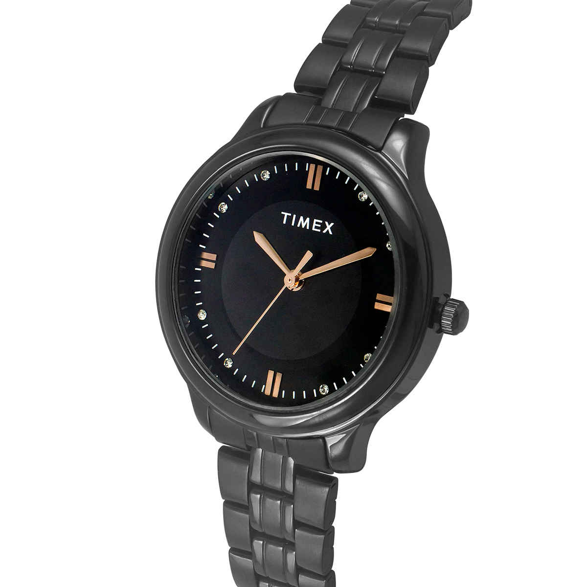 TIMEX Women's Black Round Dial Analog Watch | TWEL149SMU04