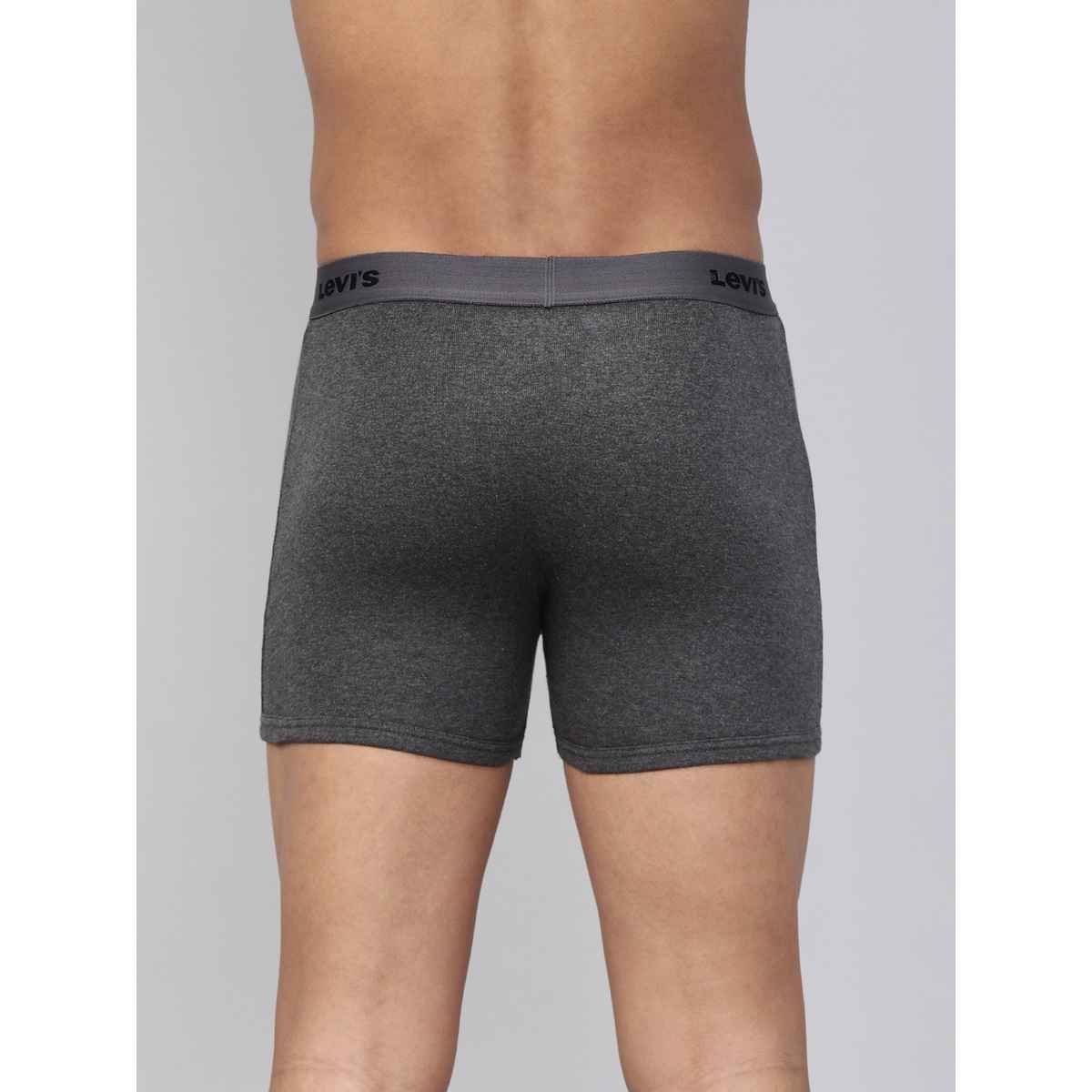 Levi's 001 Men's Classic Boxer Brief | Contoured Double Pouch | D. Grey Mel | XL