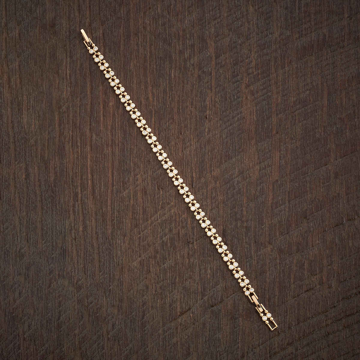 Kushal s Fashion Jewellery White Gold-Plated Party Zircon Bracelet | 438174