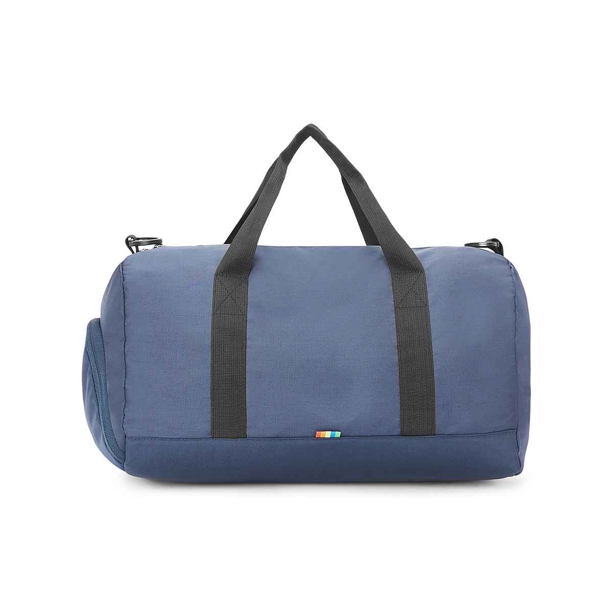 United Colors Of Benetton Unisex Solid Polyester 38 L Web Handle Duffle Bag | Navy Blue