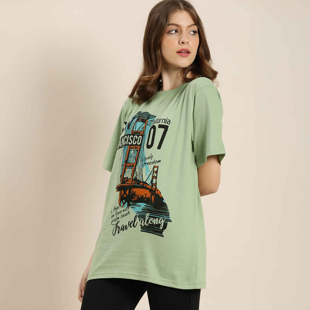 Dillinger Women's T-shirts | WMNCR103PGRN | Pista Green - M