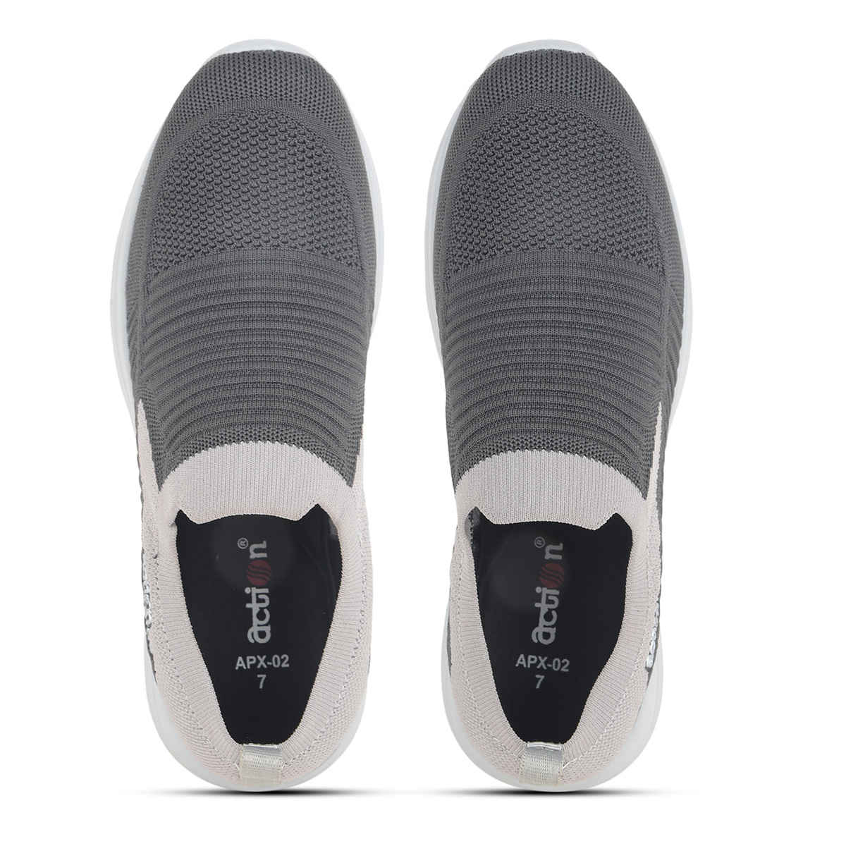 Action Casual Shoes For Men | Apx-02 Dark Grey-Grey - UK-7