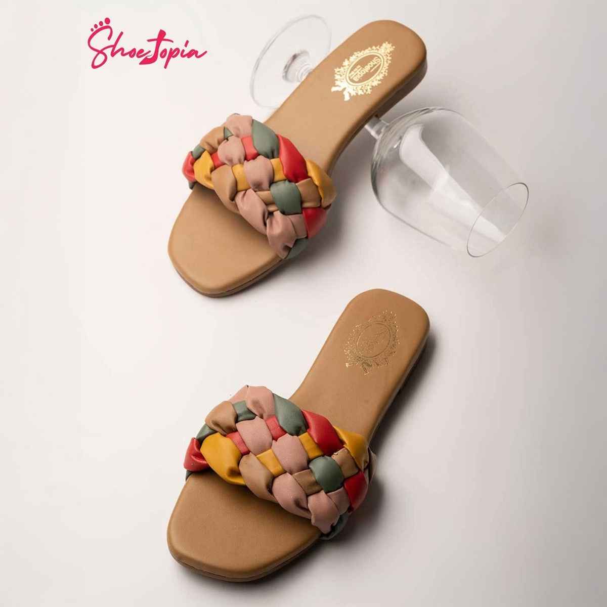 Shoetopia Women Tan Flats | UK 6