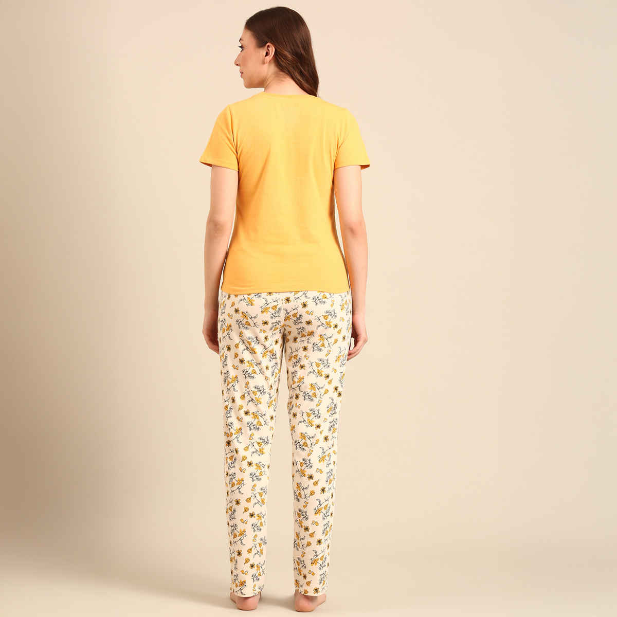 Pepe Jeans Womens Antique Floral Premium Cotton Women Nightsuit - Pack of 1 (L) Comfort Fit