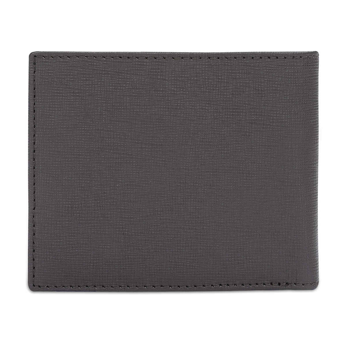 United Colors Of Benetton Men's Solid Leather Passcase Wallet | Black - One Size