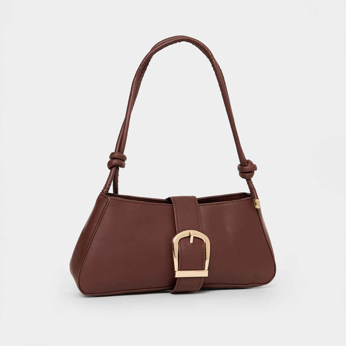 Styli Women's Twisted Knot Shoulder Bag | Brown