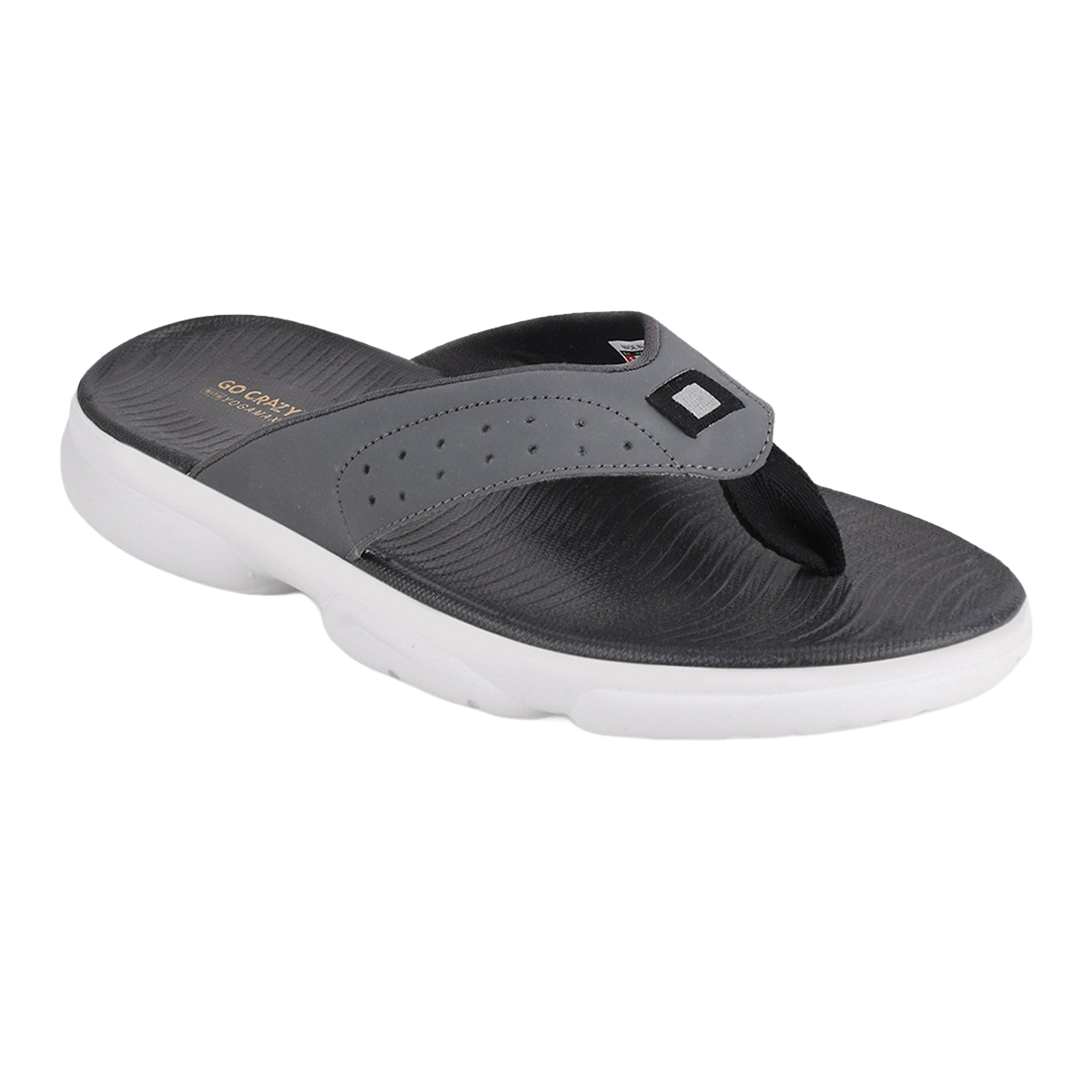 Campus Men's Flip Flops | SL-405A | Grey - UK 8