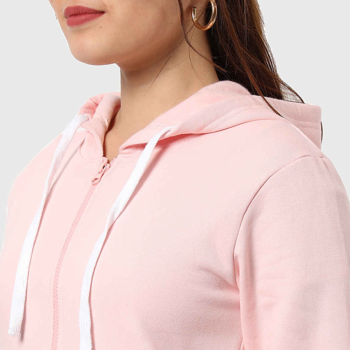 Campus Sutra Women's Hoodie | Pink - S