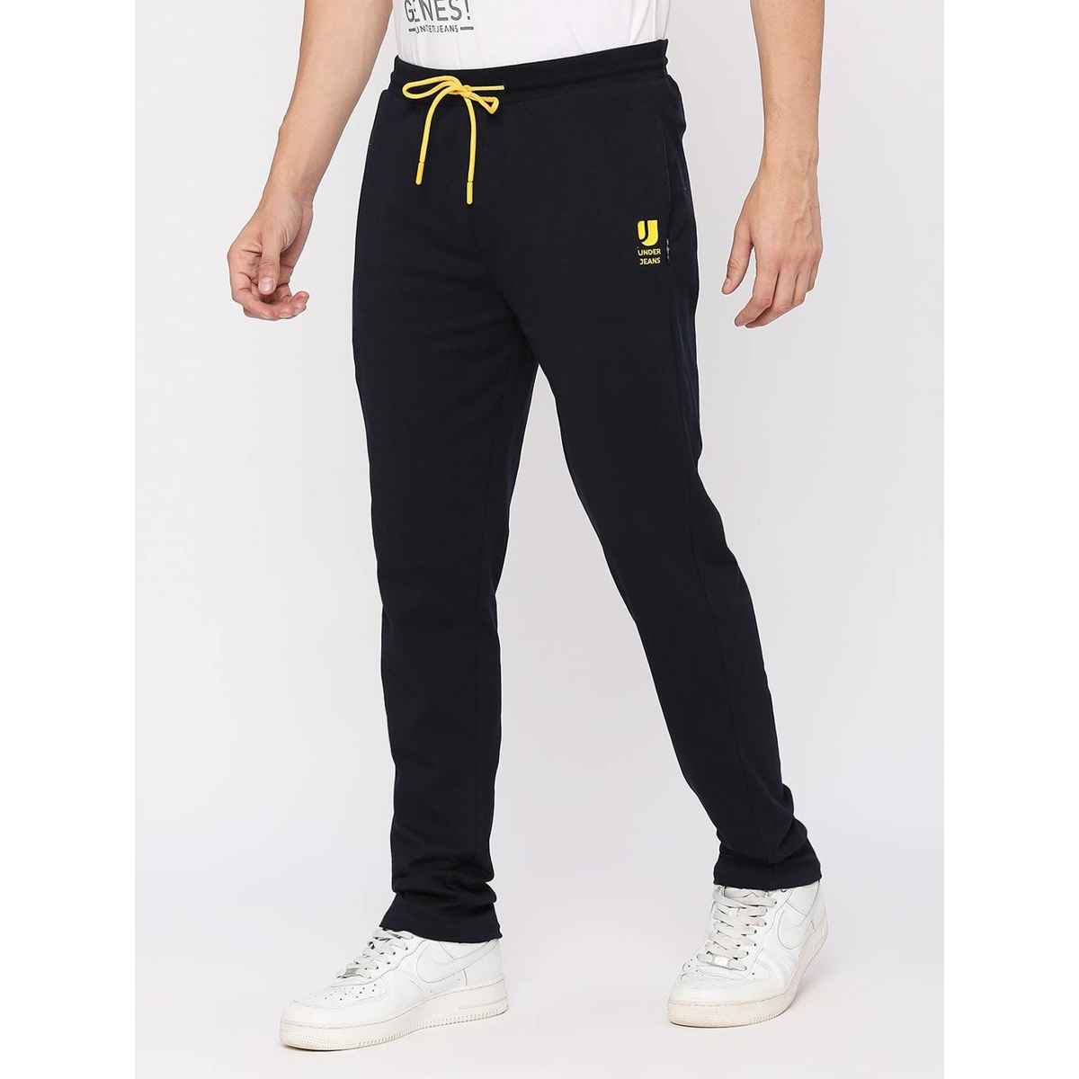 Underjeans by Spykar Men's Pure Cotton Pyjama | Navy - M