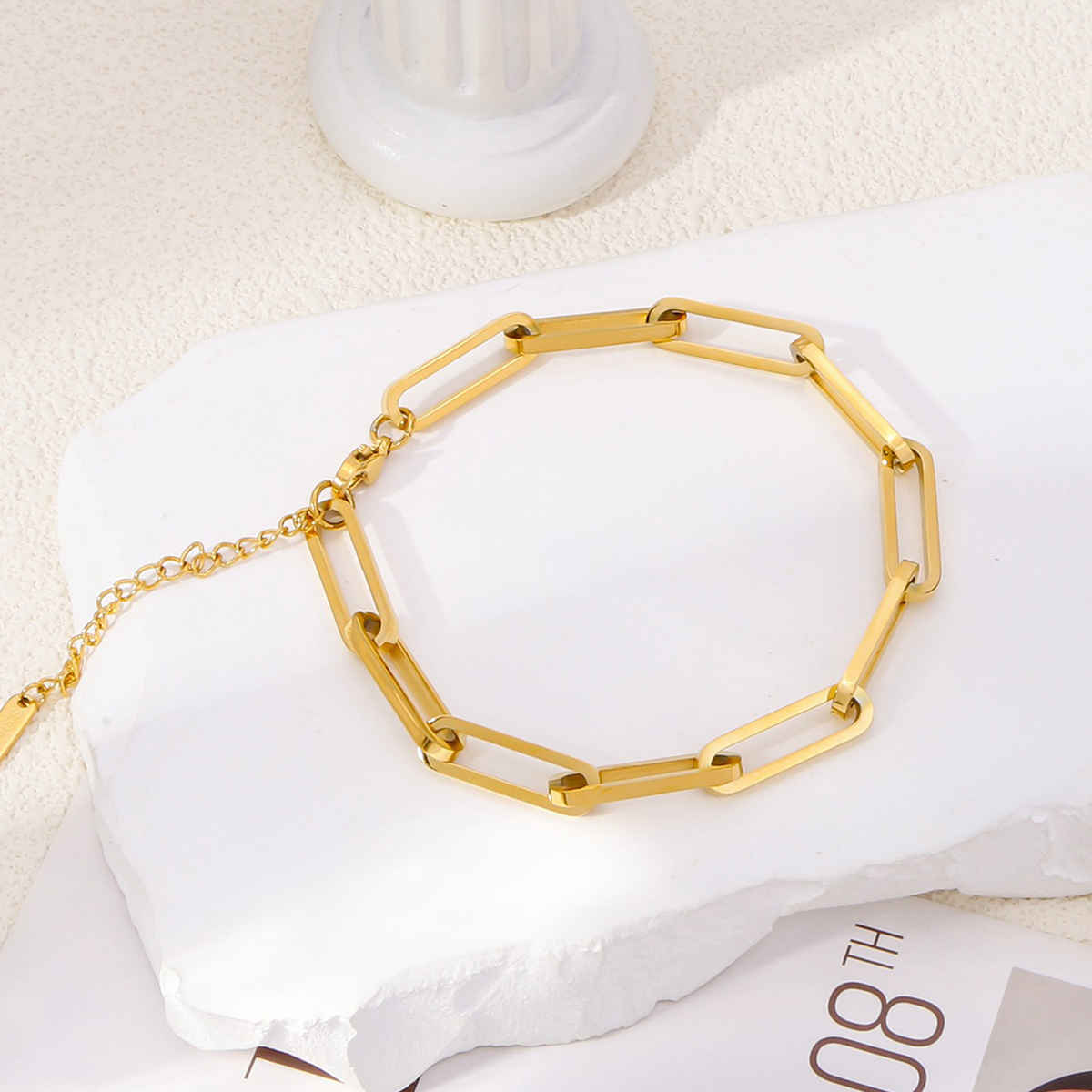 LabelShe Gold Plated Stainless Steel Rope Style Bracelet | LS-BNG-16205