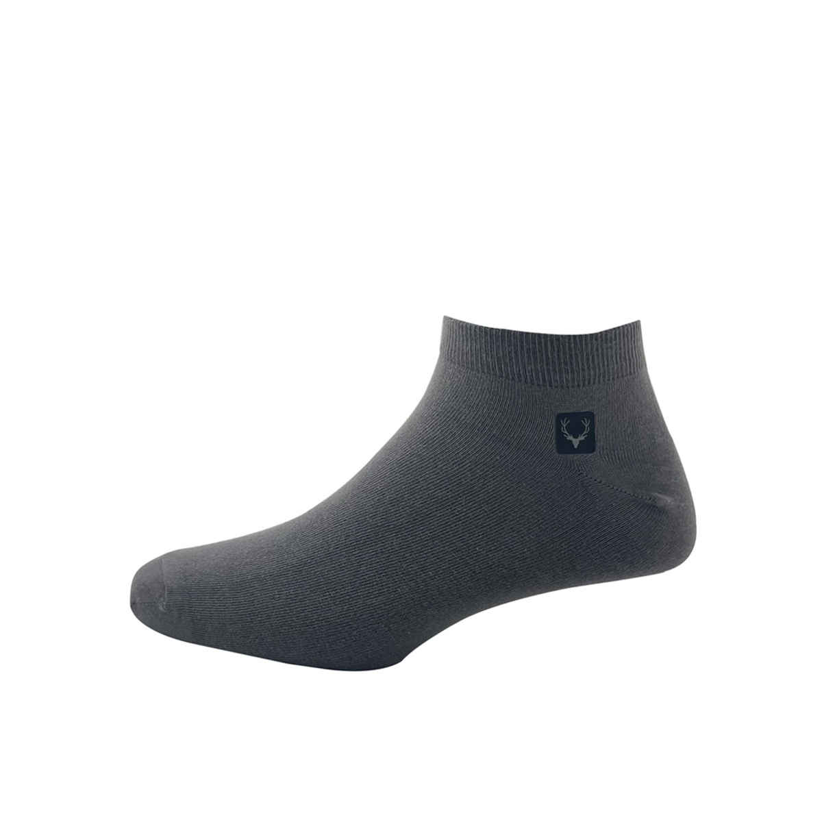 Allen Solly Men's Cotton Ankle Length Plain Socks - Dark Grey