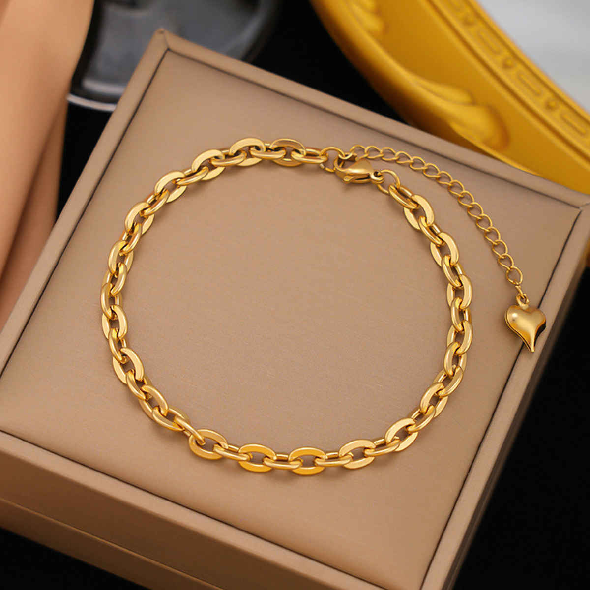 LabelShe Gold Plated Stainless Steel Rope Style Wraparound Bracelet | LS-BNG-16229