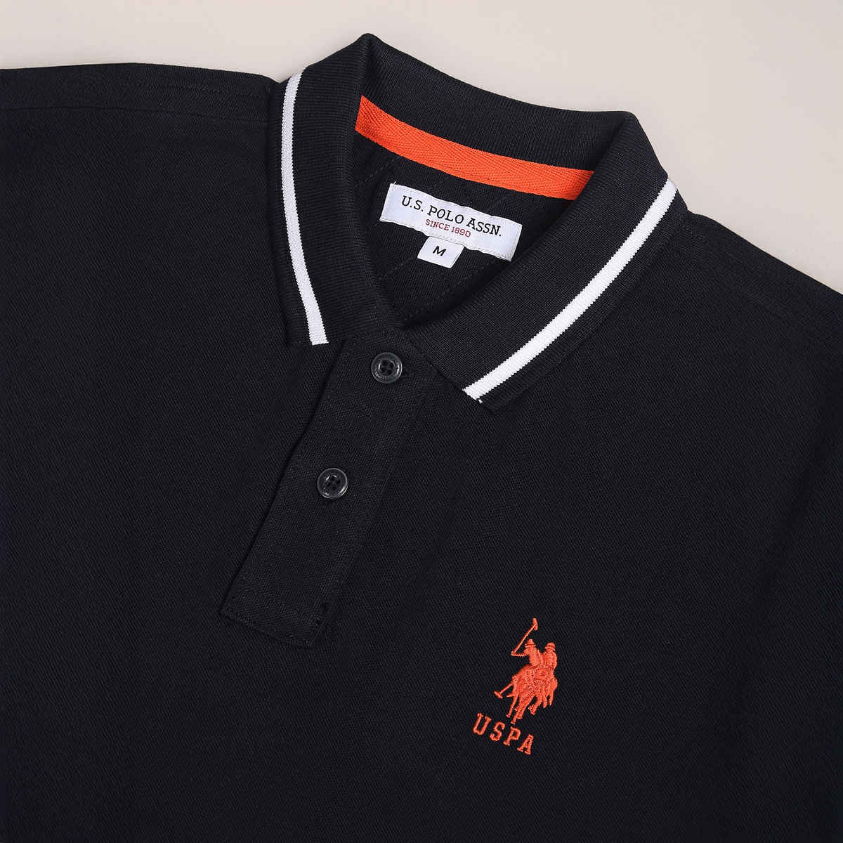 U.S. Polo Assn. Men's Solid Polo Shirt | Navy - XL