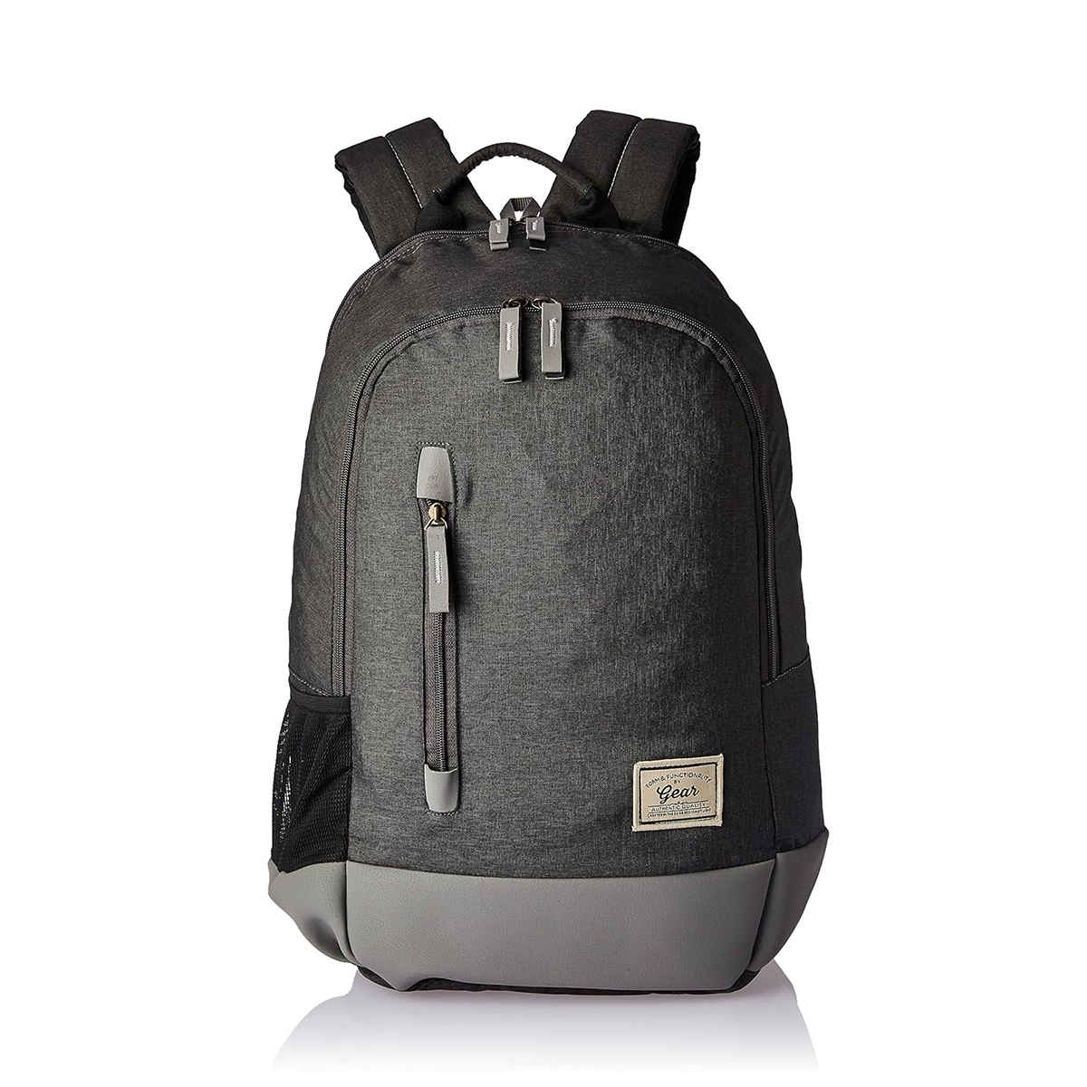 Gear Unisex Solid Polyester 24 L Backpack | Charcoal Grey - 19 Inches