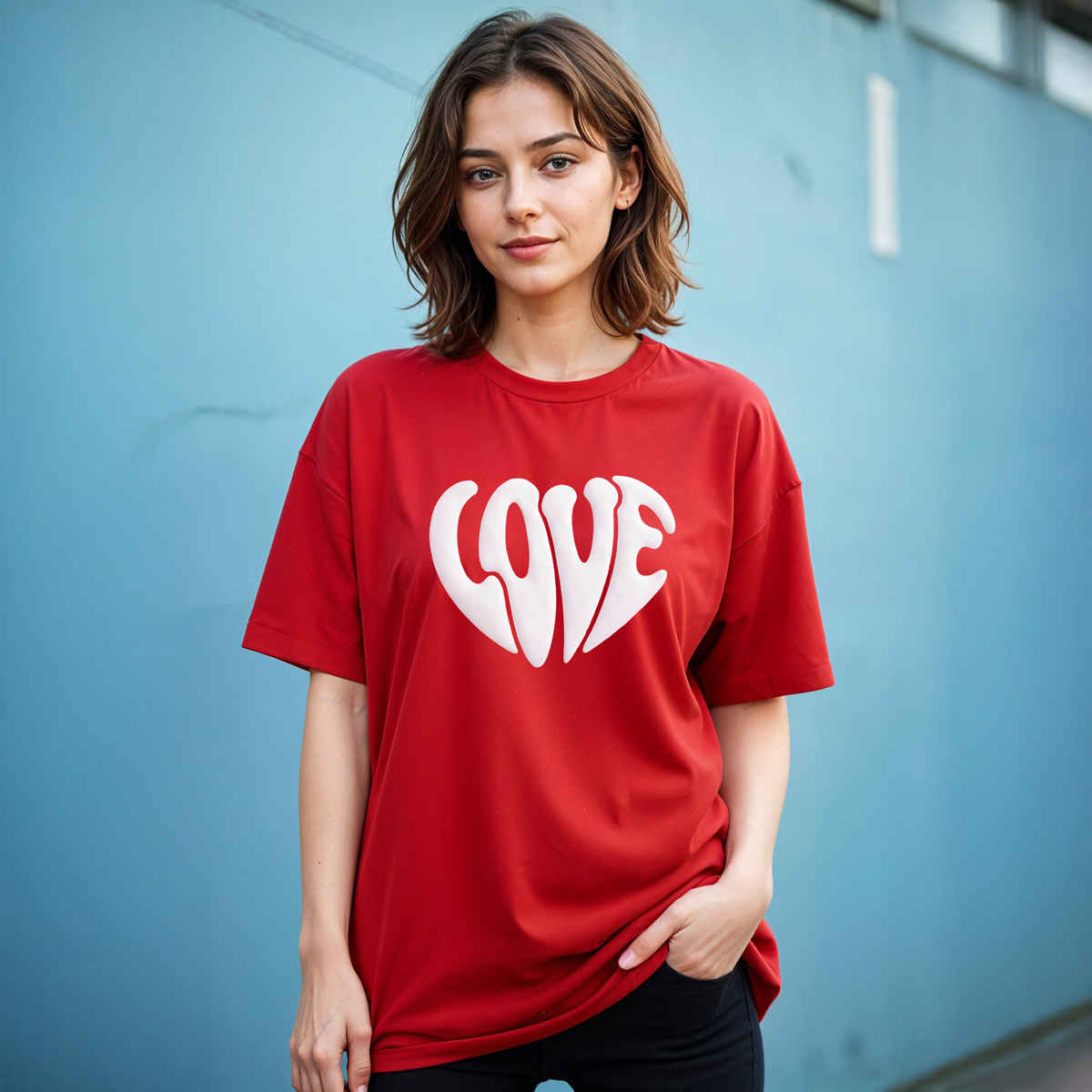 Smartees Valentines Women's Tshirt | Red | L