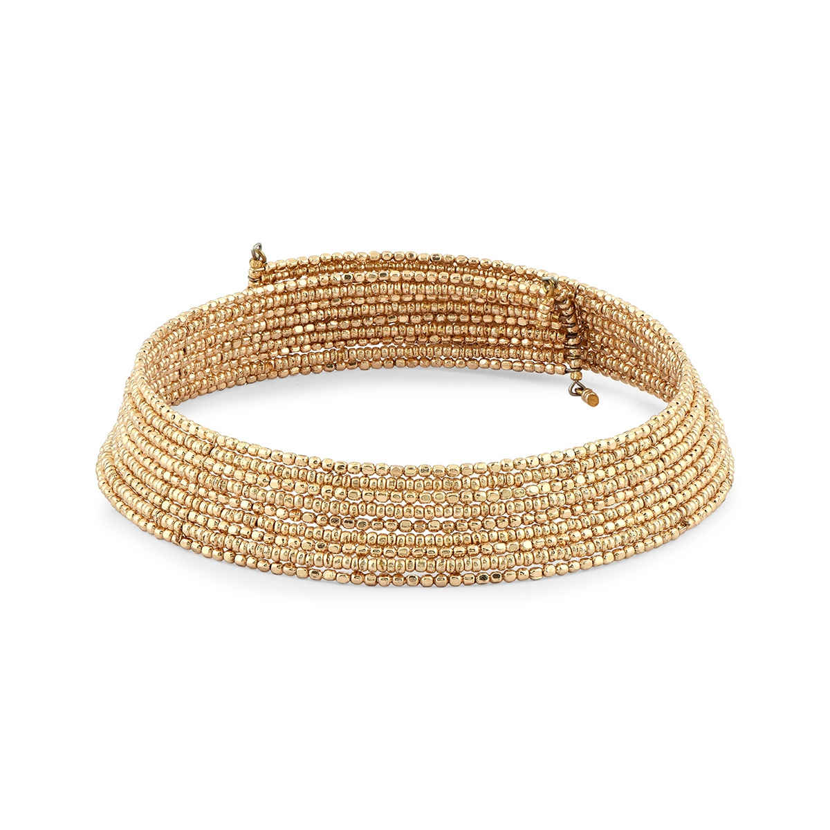 Toniq Golden Noir Multi-Strand Choker Necklace
