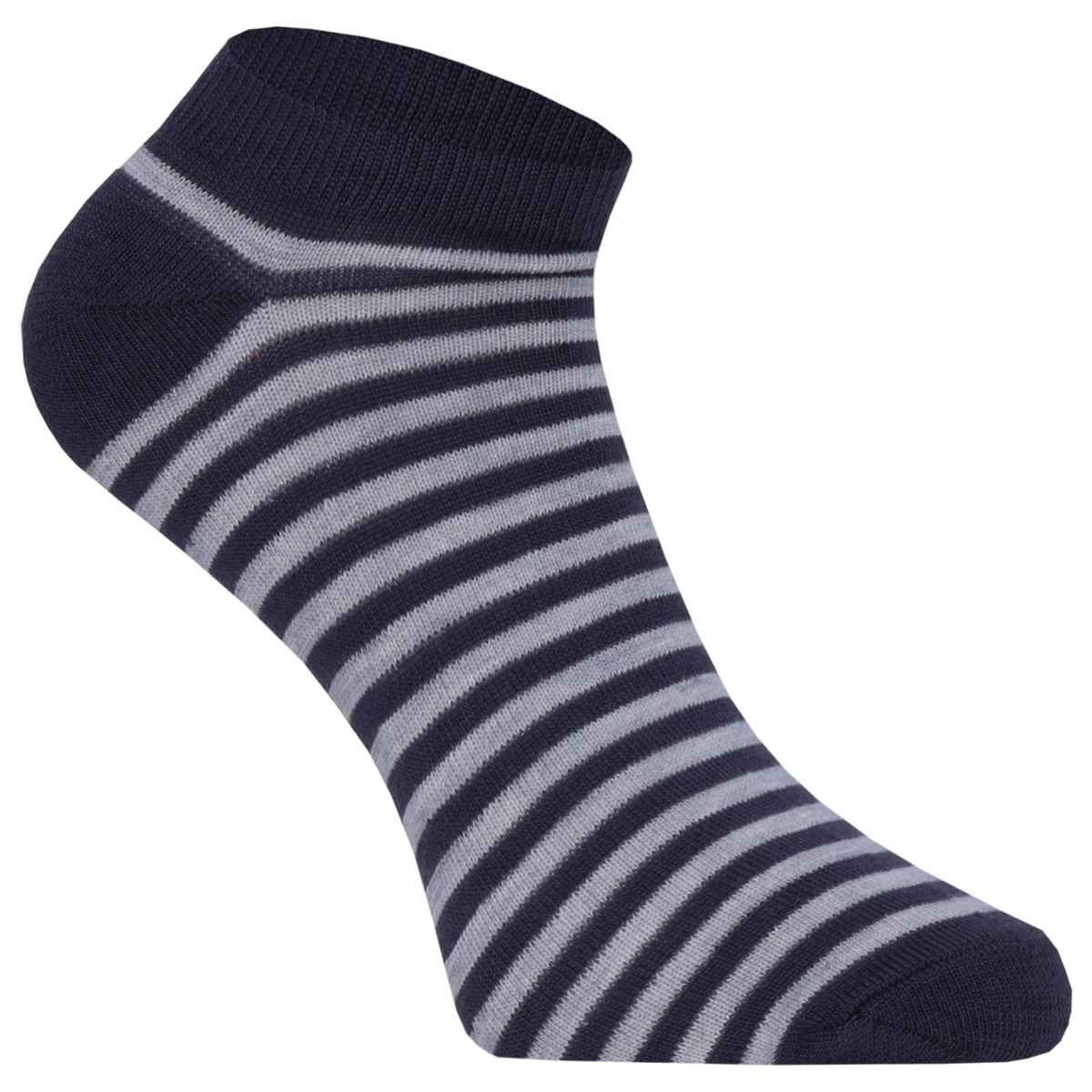 Beyond Unisex Striped Cotton Low Cut Socks | Assorted - Free Size