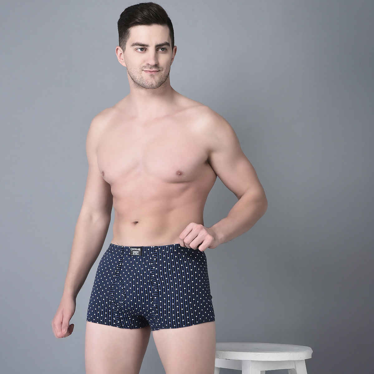 Dollar Bigboss Men's Soft Combed Cotton Printed Trunk | Pack Of 2 | Assorted - L