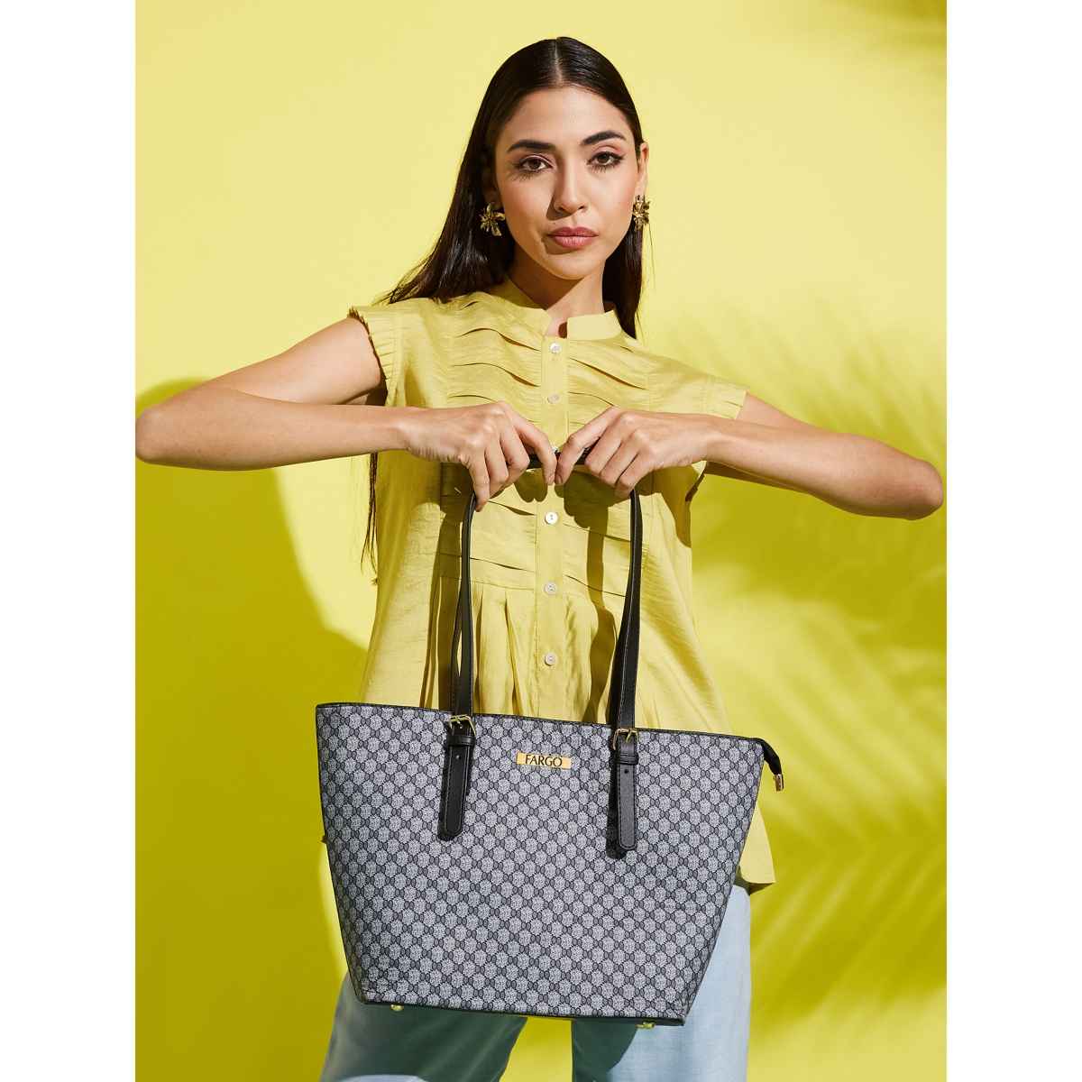 Fargo Women's Handbag | Black & Grey