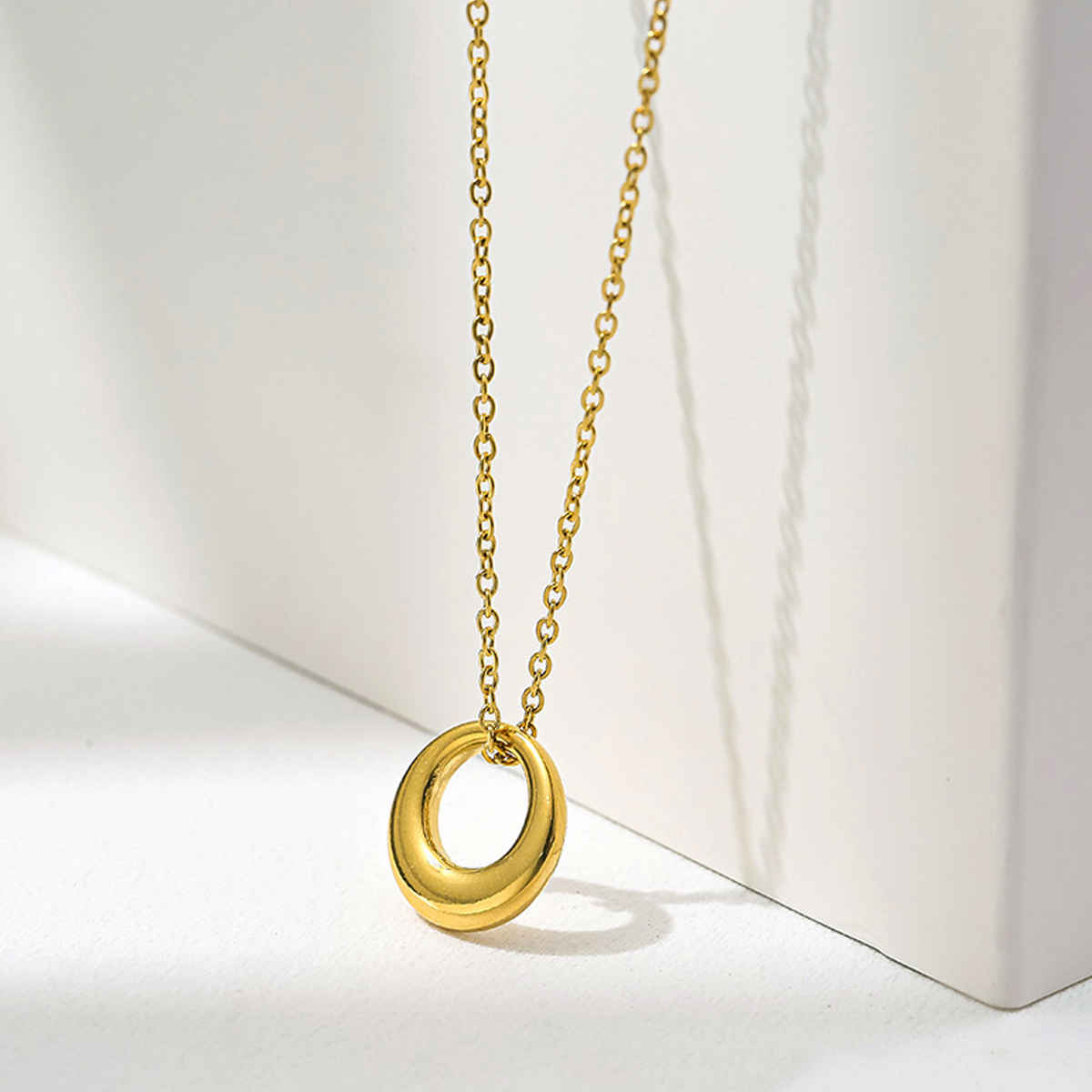Label She Gold Plated Stainless Steel Anti Tarnish Circle of Life Pendant Necklace | LS-PS-26452