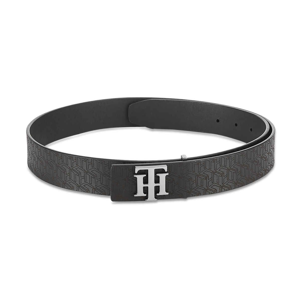 Tommy Hilfiger Men's Leather Belt | Black | 40 Inches