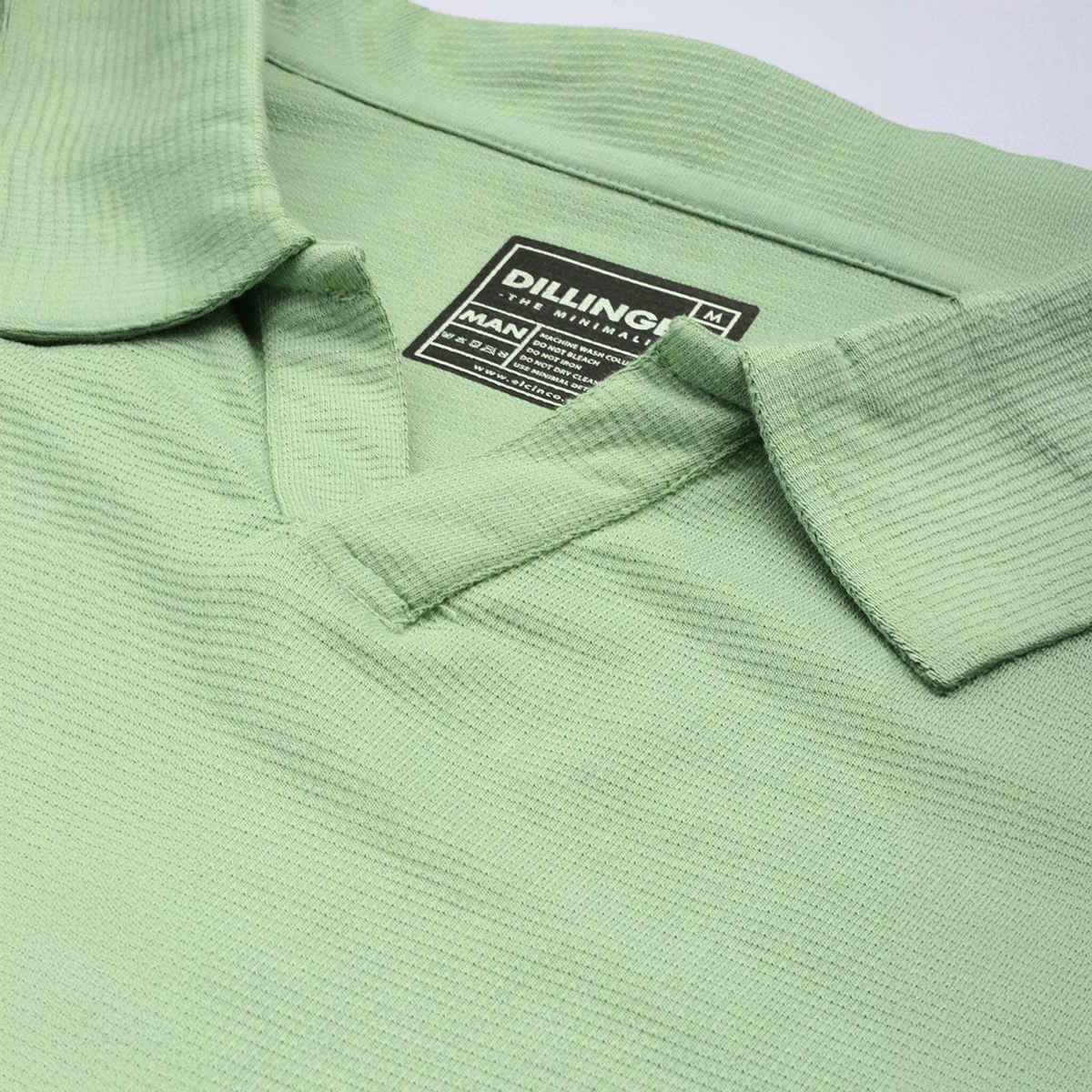 Dillinger Men's T-shirt Long Sleeve | DLPOL002PGRN | Pista Green - S