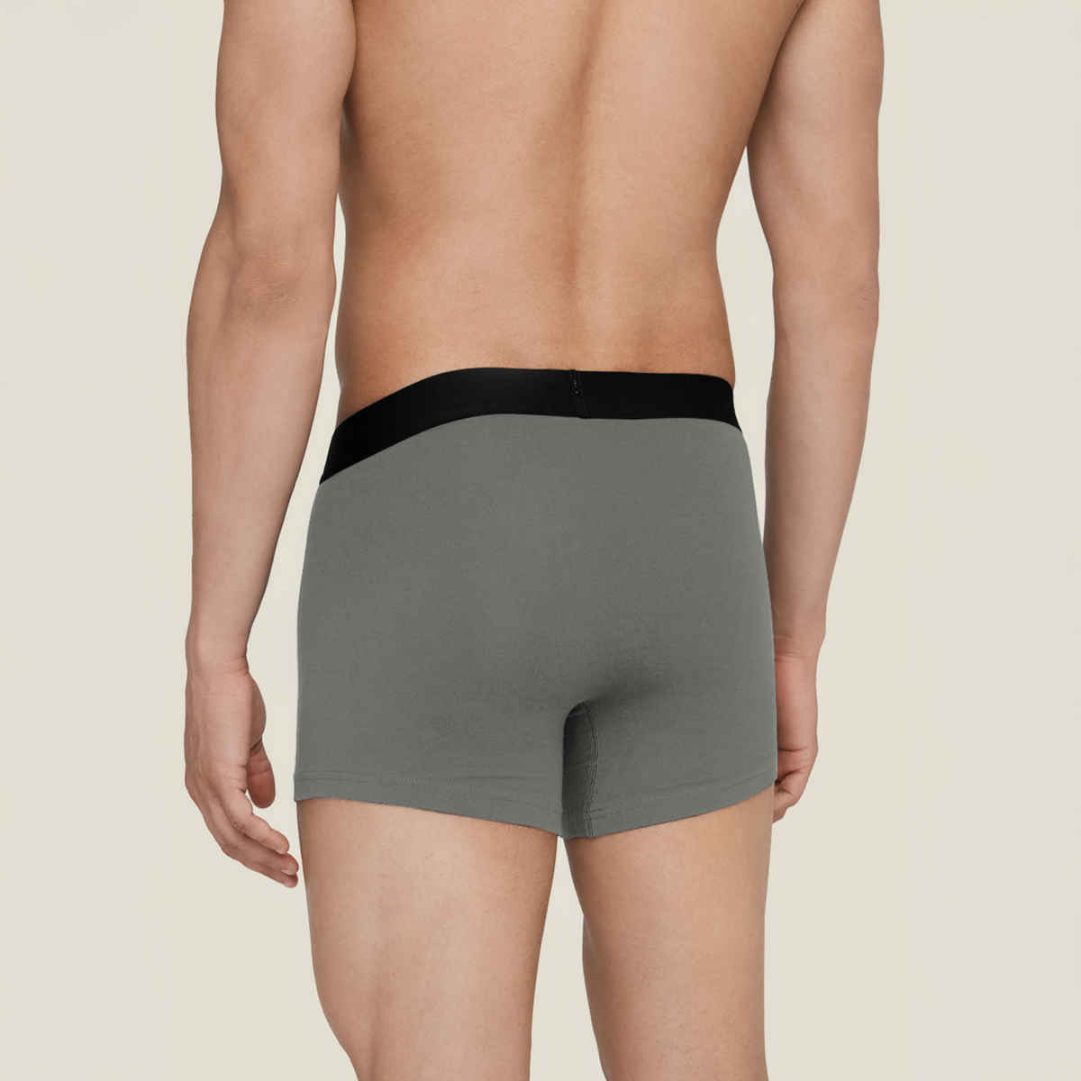 XYXX Men's Aero Cotton Solid Trunks Pack of 2, Midnight Blue & Frost Grey|XL