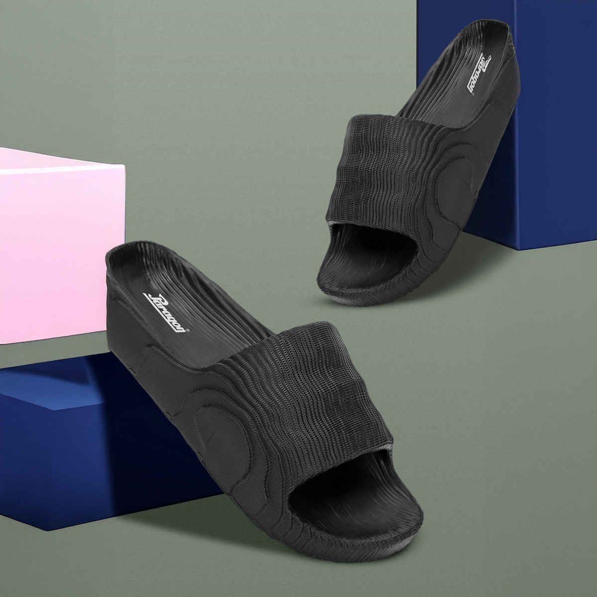 Paragon Men's Black Eva Slippers K10913G UK 7