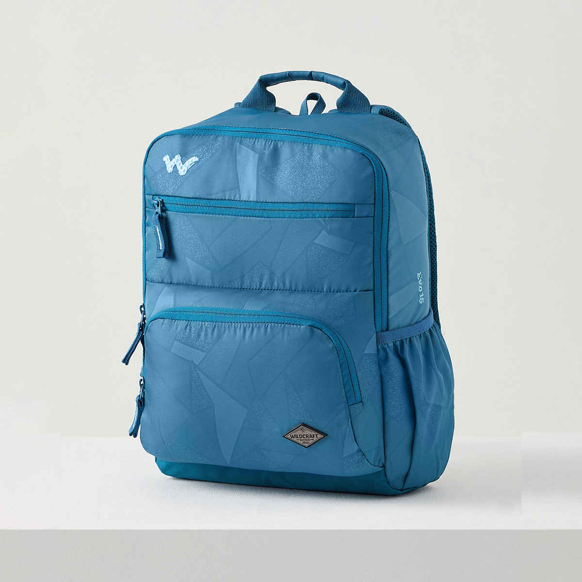 Wildcraft Unisex Solid Polyester Twill Emboss 15 L Padded Grab Handle Backpack | Sapphire