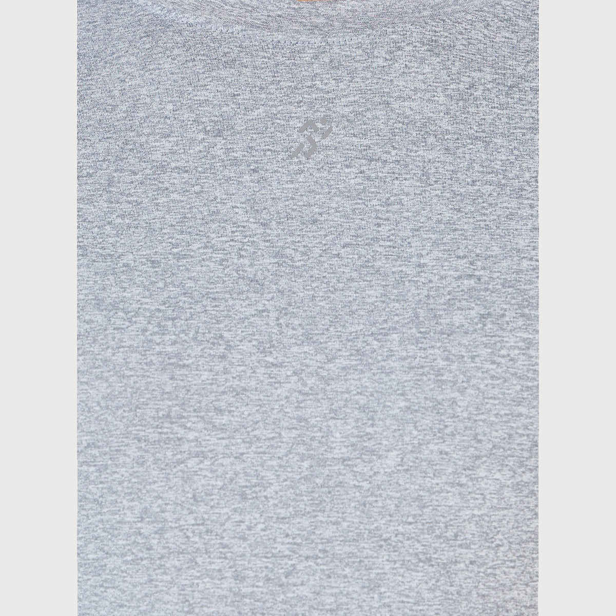 Styli Men's Compression T-shirt with Reflective Logo and Long Sleeves | Grey - XL