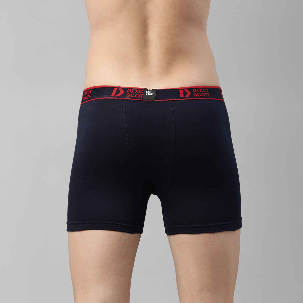 Dixcy Scott Originals MenS Long Cross Trunk Fit Solid Innerwear Outer Elastic Multicolor-Pack Of 3