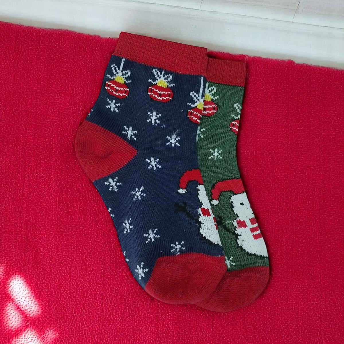 Beyond Boy's Cotton Ankle Length Socks | Green and Navy | 6 - 8 years