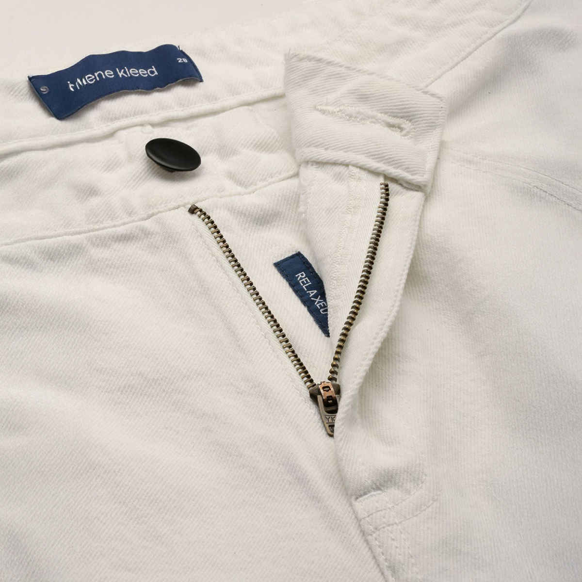 Bene Kleed Women's Relaxed Denim Trousers | White - 34