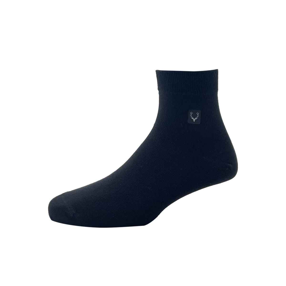 Allen Solly Men's Cotton Quarter Crew Plain Socks - Dark Grey, Navy, Black