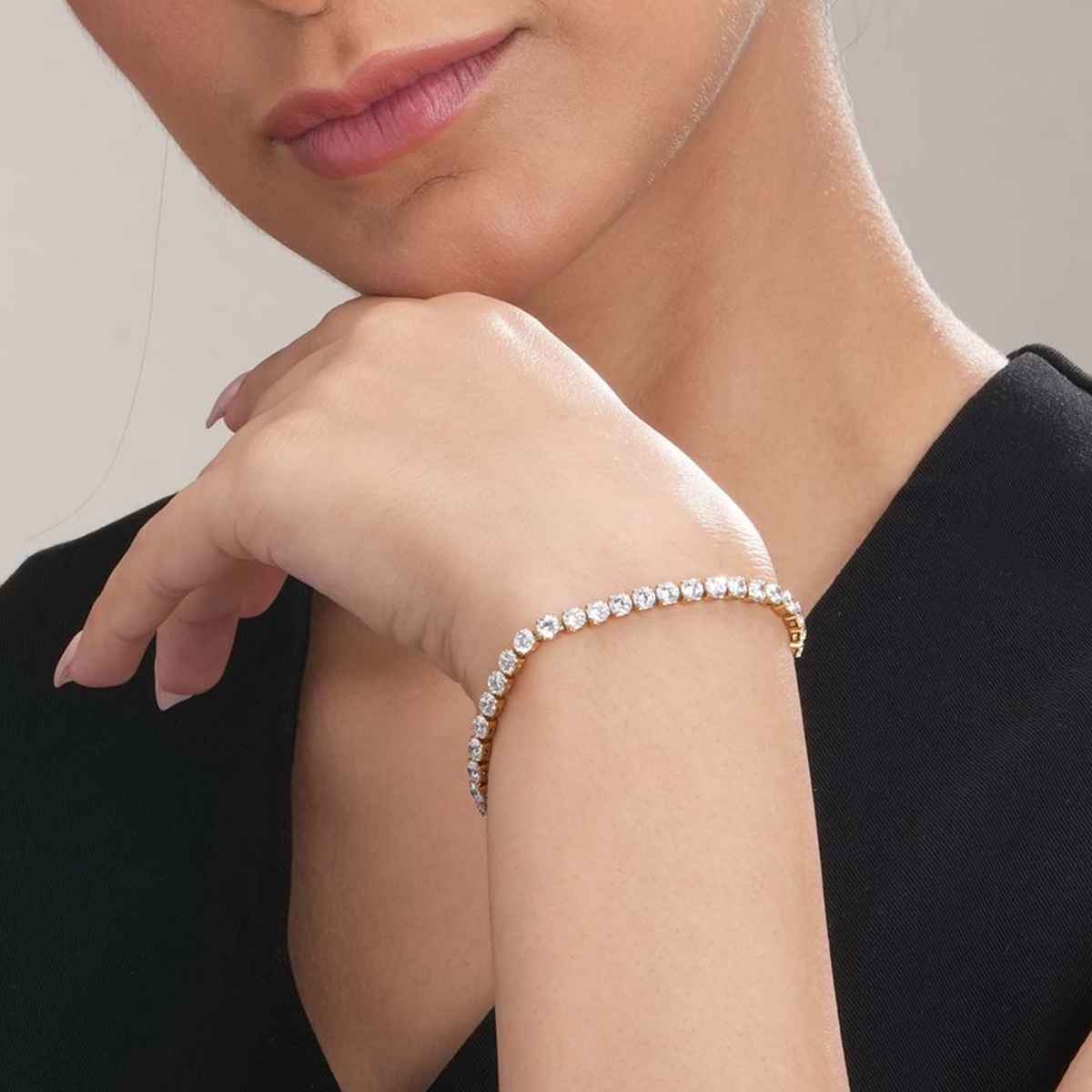 Palmonas Diamond Affair Bracelet For Womens | Waterproof And Anti-Tarnish