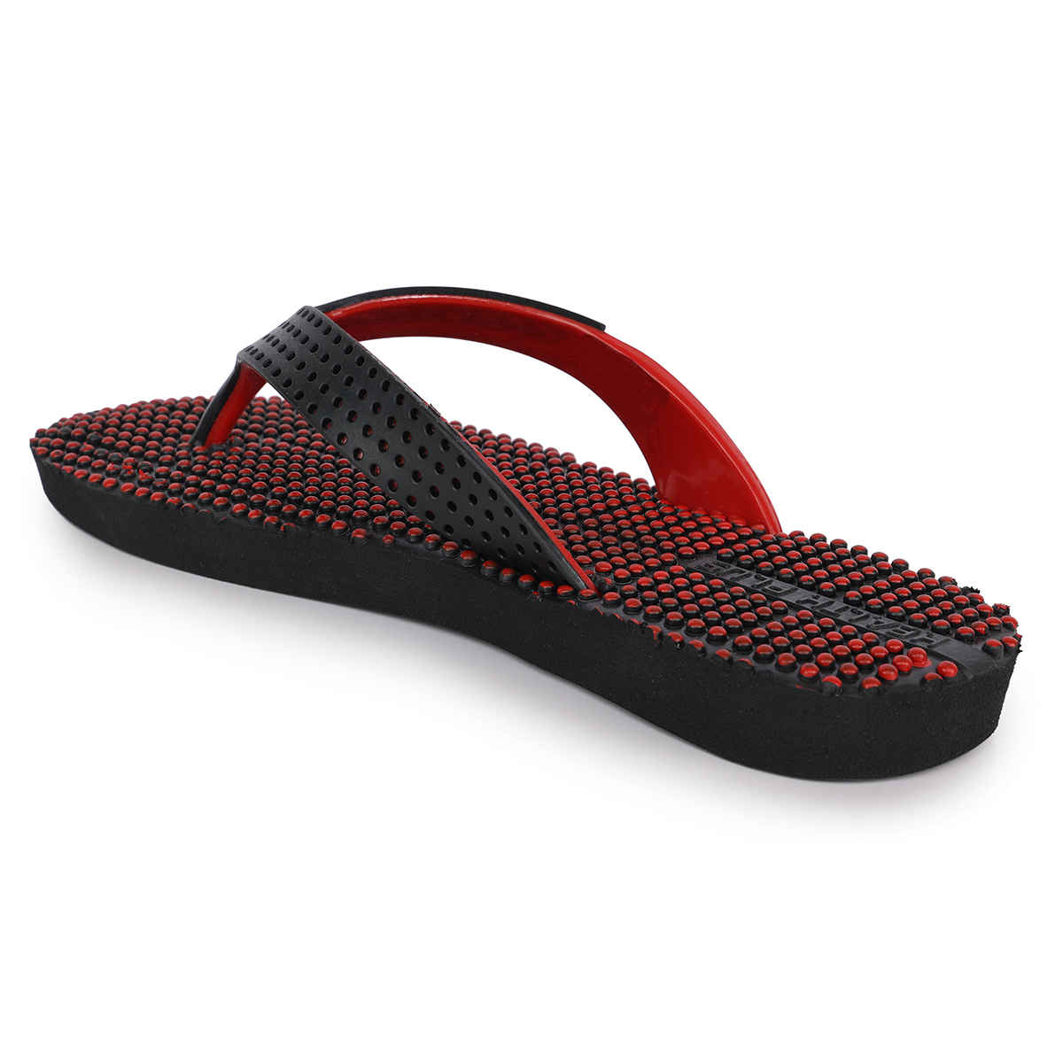 Action Slipper For Women | Nfl-29 Black-Red - UK-4