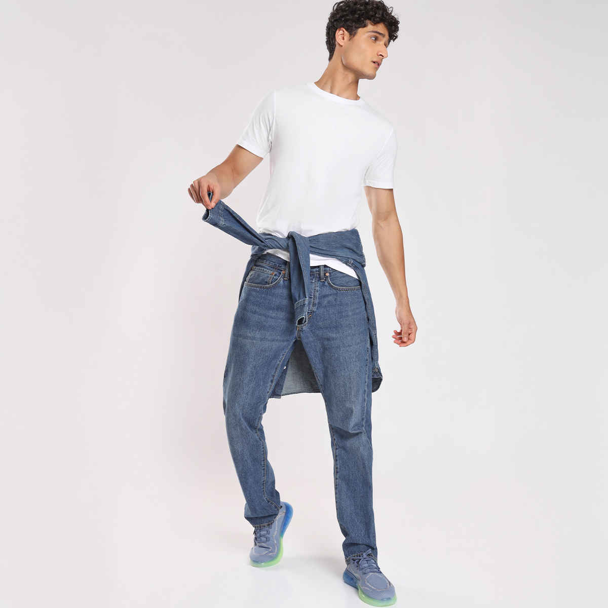 Nobero Men's Plain Classic Fit T-shirt | White - S