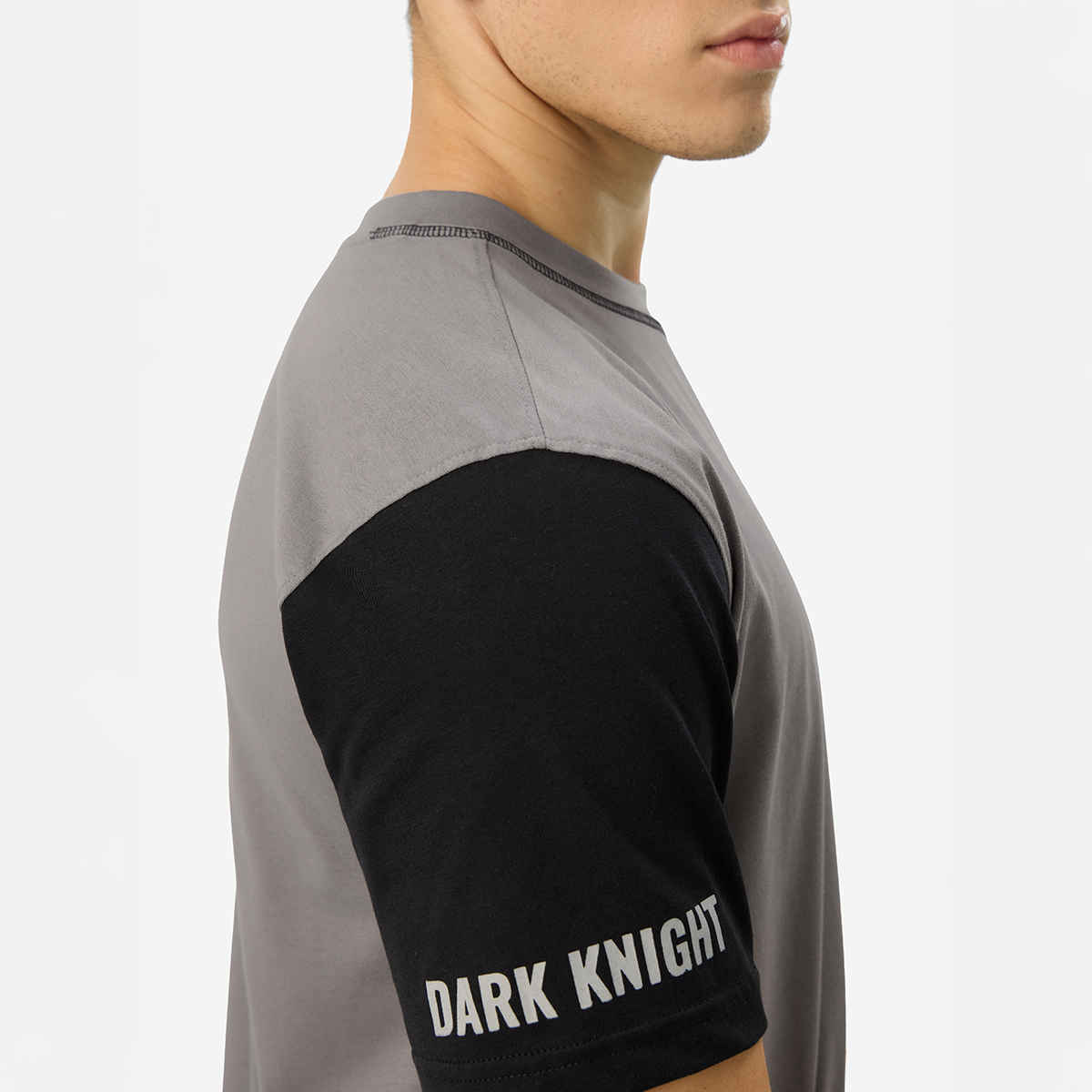 The Souled Store Men's Regular Batman- The Dark Knight T-Shirts | Grey | S