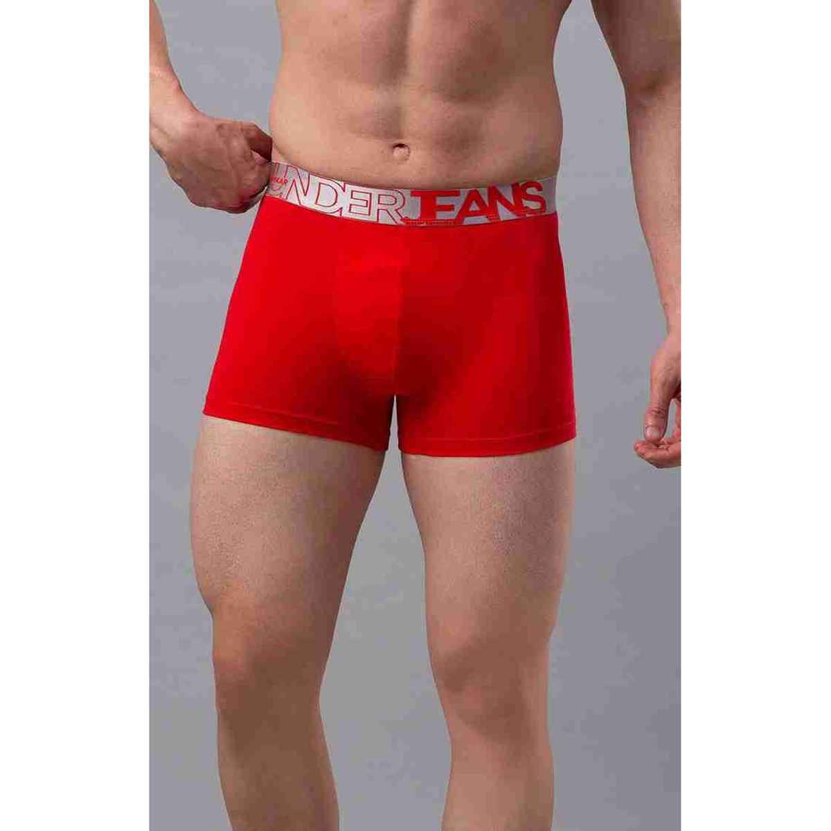 Underjeans by Spykar Mens Premium Red Trunk - S