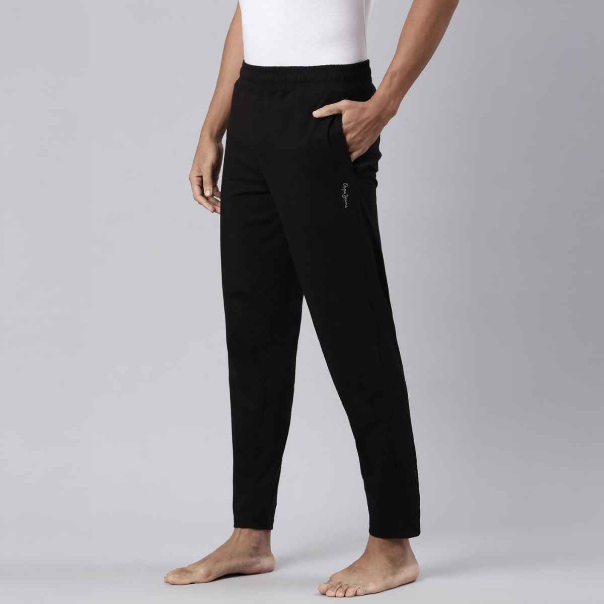 Pepe Jeans Mens Black Slim FitTrack pant  - Pack of 1 (XXL) Comfort Fit, Soft Fabric, Breathable