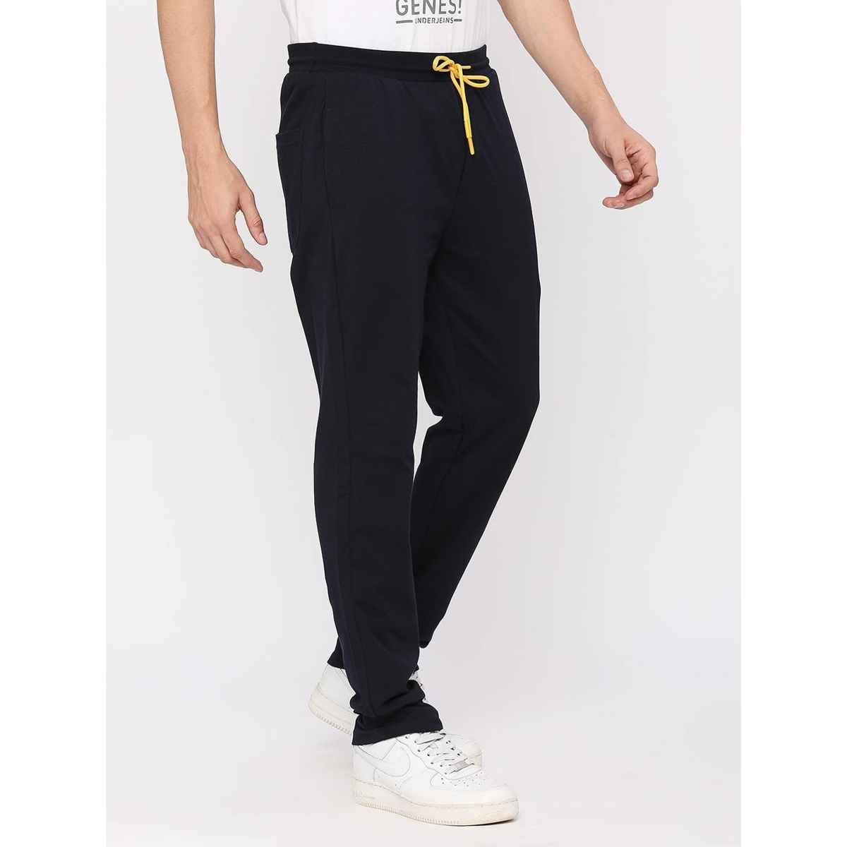 Underjeans by Spykar Men's Pure Cotton Pyjama | Navy - M